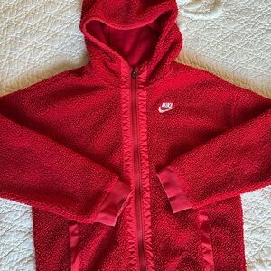 NWOT Women’s Nike Red Zip-Up Jacket